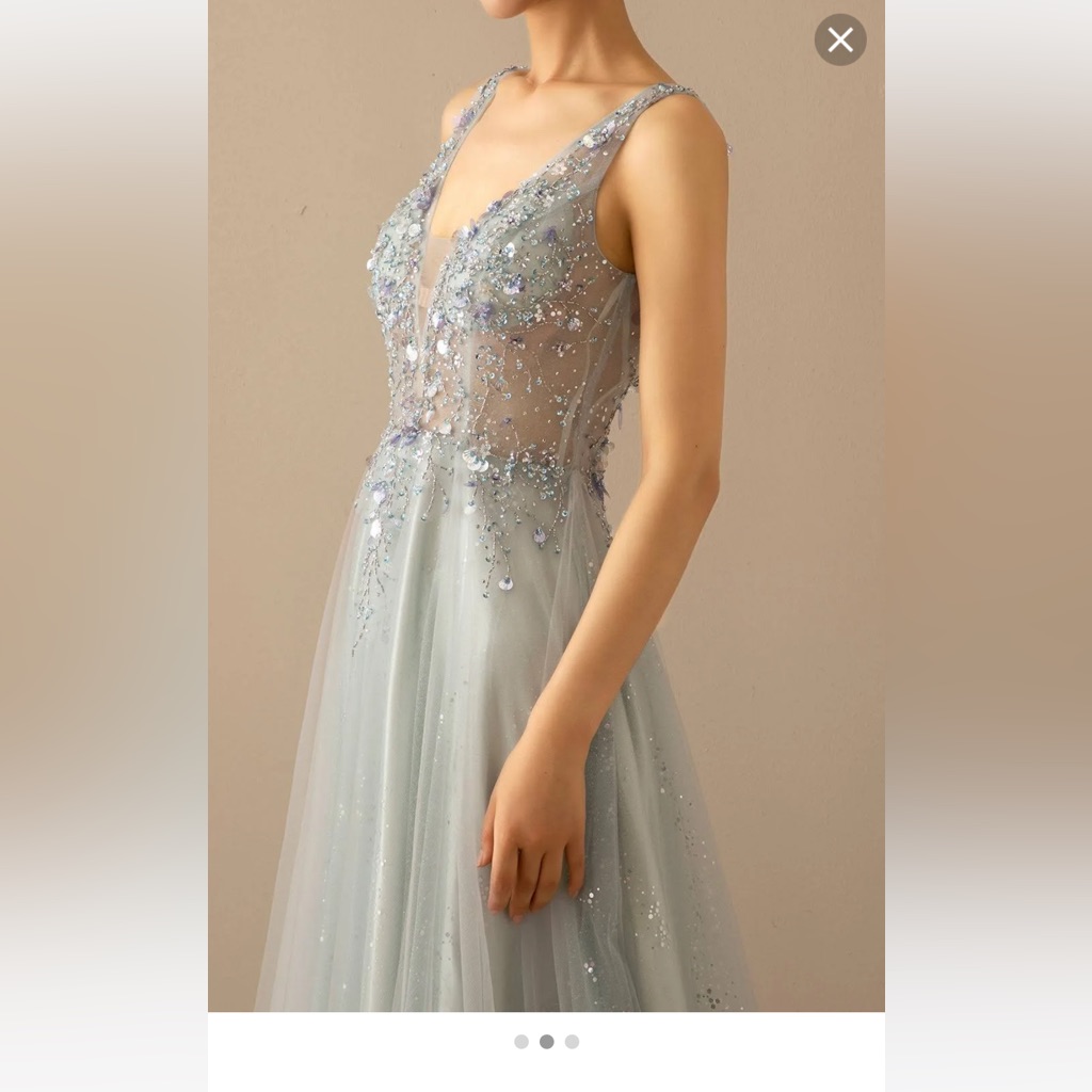 Prom Gray Maxy Dress